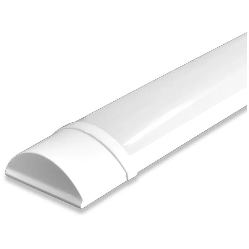 Silumen – Réglette LED 120 cm 30W – 3000 lumens – Blanc froid – IP40 pour intérieur sec – Angle d’éclairage 120° – PVC léger et durable