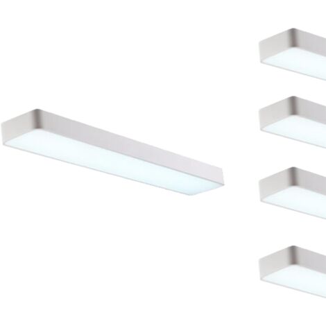 Réglette LED 120cm 38W Suspendue BLANC (Pack de 5)