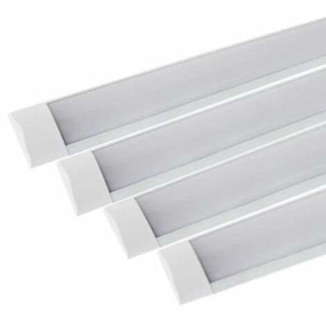 Réglette Lumineuse LED 120cm 48W (Pack de 4) - couleur eclairage : Blanc Neutre 4000K - 5500K
