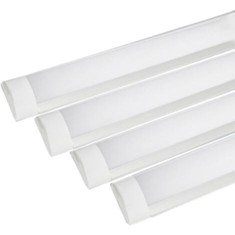 Réglette LED 150cm 48W - Pack de 4 / Blanc Chaud  - SILUMEN