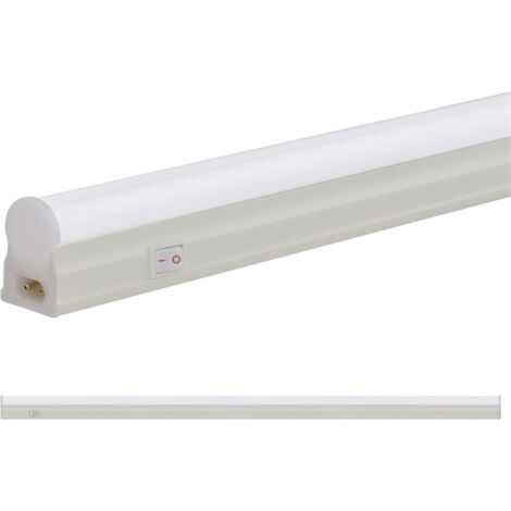 Réglette LED 4W (Eq. 32W) 6400K 360Lm avec interrupteur Long 30cm