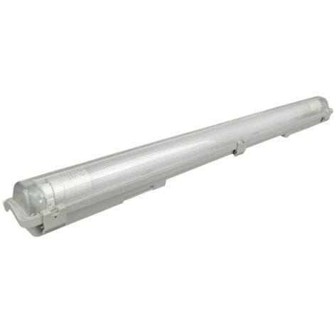 Réglette LED 9W, 945 lumens, IP65, 4000K blanc-neutre, tube LED remplaçable, garantie 5 ans - Tibelec