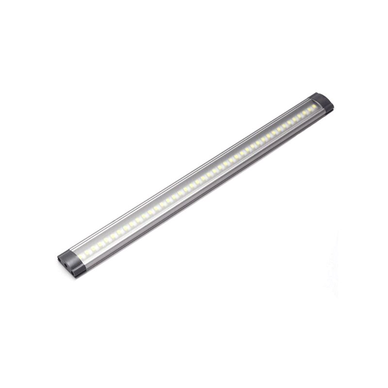 Réglette led aluminium 0m50 69 led smd blanc chaud