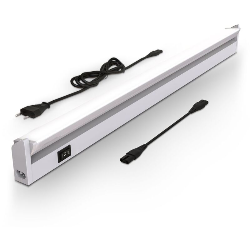 B.k.licht - Lumière cuisine sous meuble avec interrupteur marche/arrêt, blanc chaud/neutre réglable, éclairage led cuisine sous meuble, 54,7x6,1x2,4