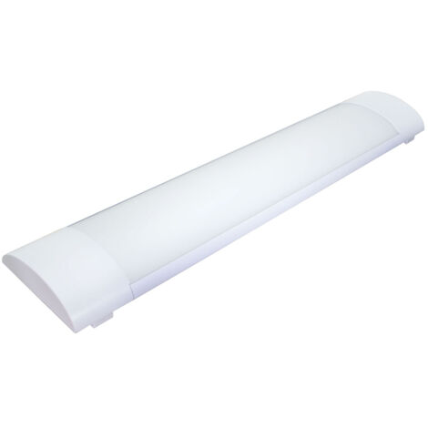 Réglette LED blanche, 25W, 2400 lumens, 4000K blanc-neutre, bornier de connexion intégré, garantie 5 ans - Tibelec