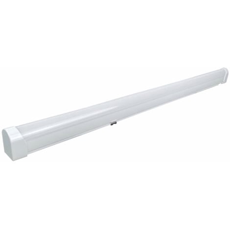 Réglette LED blanche, 9W, 900 lumens, 4000K blanc-neutre, branchement direct, garantie 5 ans - Tibelec