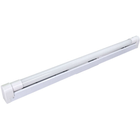 Réglette LED blanche, 9W, 945 lumens, 4000K blanc-neutre, tube LED remplaçable - Tibelec