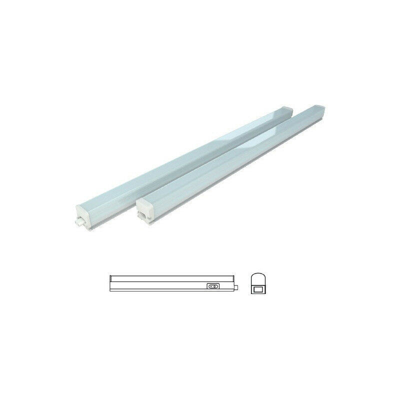 Réglette led carrée connectable 18W 1,20M 1500Lm 4000K 240V - 601554 - Fox Light