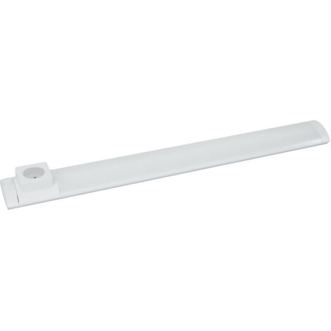 Réglette LED cuisine 68 cm – 8W 420 lumens – Blanc 4000K – Prise type 16A+T 2990W – Installation facile sur meubles et murs – Gefom