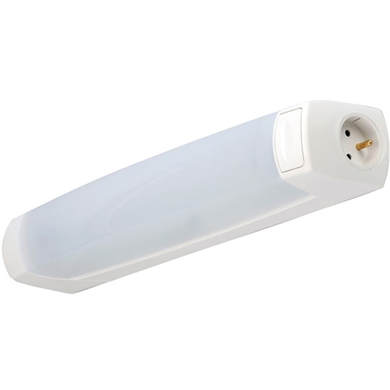 L'ebenoid - L'Ebenoïd 055315 Réglette salle de bains Eo S19 led 400lm 3000K inter pc 2P+T blanc