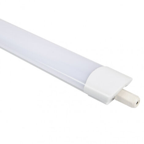 Crealys – Réglette LED étanche 120cm 36W 4000K IP65 – Résistante aux chocs IK08 – Connecteur rapide sans outil – Pour garages et ateliers