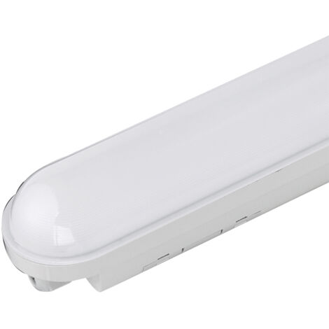 Réglette LED étanche 120cm 36W IP65 Interconnectable - Blanc froid 6000K