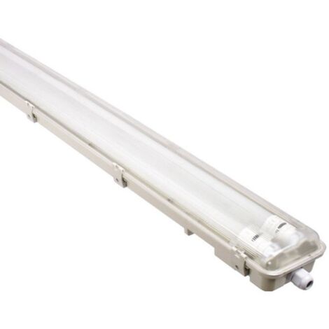 Réglette LED étanche 160 cm 2x24W 2400 lm 6500K IP65 – Corps en polycarbonate pour environnements humides – Angle d'éclairage 120° – Woltz
