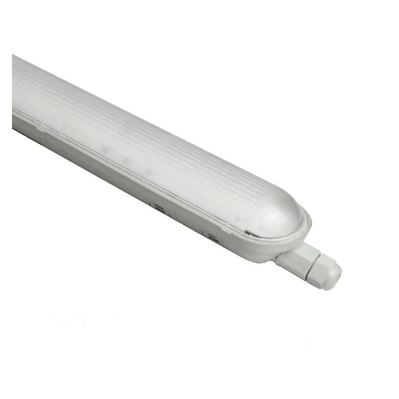 Woltz - Réglette led étanche câblage traversant 120cm 40W 4000K IP65