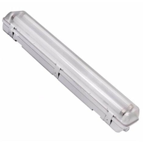 Réglette LED étanche double pour Tubes lumineuse LED T8 120cm IP65 (boitier vide) - SILAMP