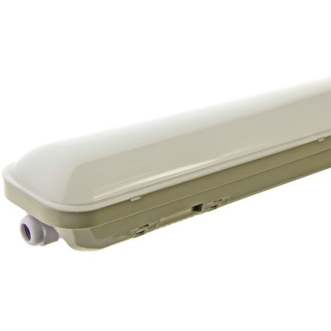 Réglette LED étanche traversante 48W IP65 150cm 48W 6500K - Blanc Froid
