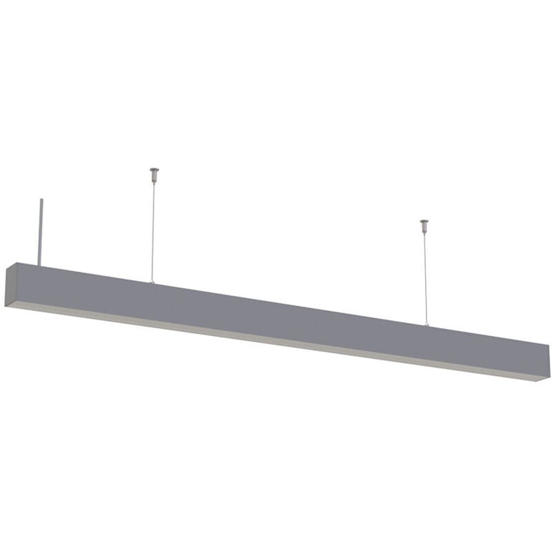 Réglette led Fine Argentée Suspendue 40W Linkable 1200mm Blanc Naturel 4000K