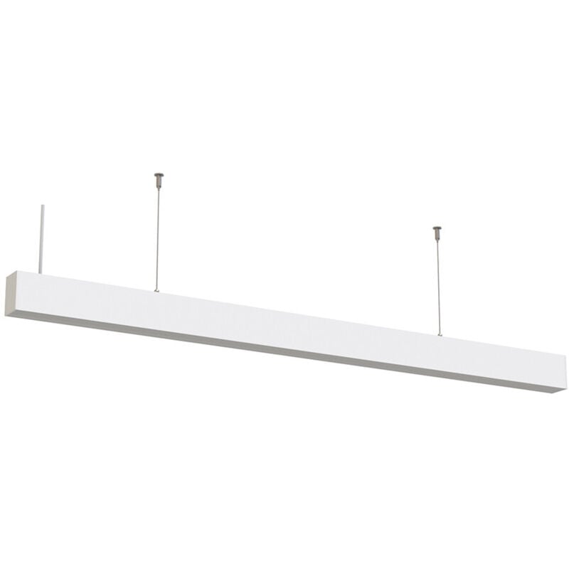 Optonica - Réglette led Fine Blanche Suspendue 40W Linkable 1200mm Blanc Naturel 4000K
