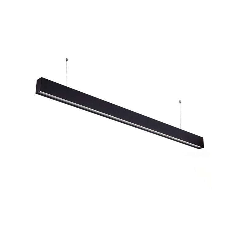 Réglette led Fine Noire Suspendue 50W UGR19 Linkable 1200mm Blanc Naturel 4000K