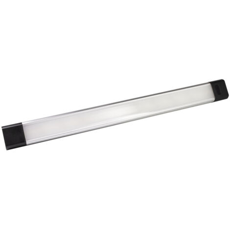 Réglette LED noir 5W max, 420-460 lm, intensité variable 3000 à 6500K, inter. infrarouge, garantie 5 ans - Tibelec