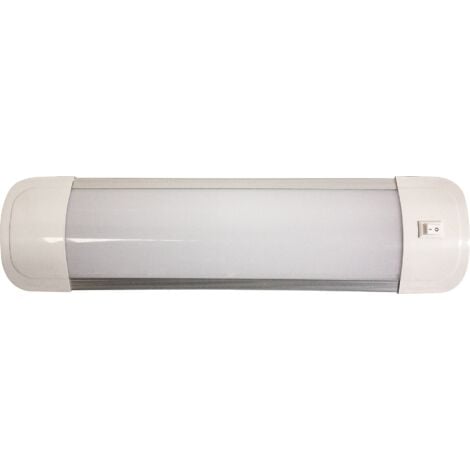 REGLETTE LED PLATE AVEC INTERRUPTEUR 30cm 9W 720LM 3000K - IP20