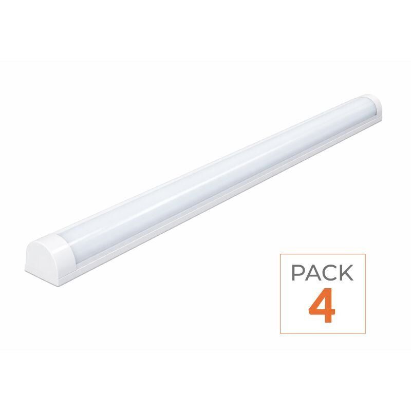 Silamp - Réglette led 90cm 24W (Pack de 4) - Blanc Chaud 2300K - 3500K Silamp - Réglette led 90cm 24W (Pack de 4) - Blanc Chaud 2300K - 3500K