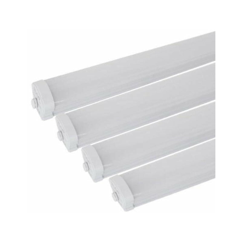 Silamp - Réglette led étanche 120cm 36W IP65 (Pack de 4) - Blanc Neutre 4000K - 5500K