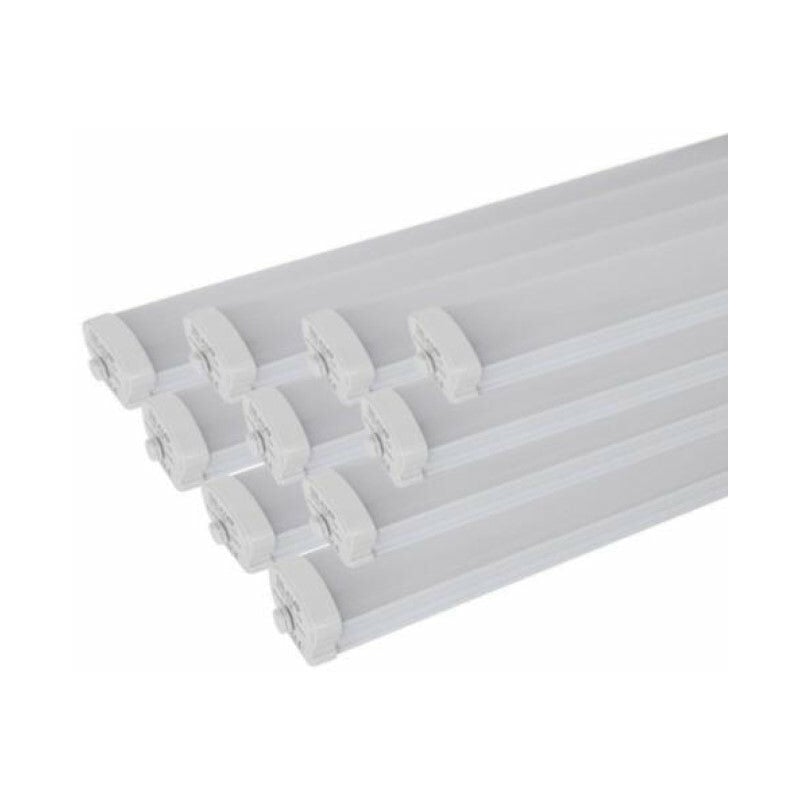 Silamp - Réglette led étanche 150cm 50W IP65 (Pack de 10) - Blanc Froid 6000K - 8000K