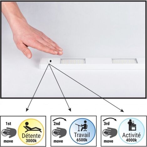 REGLETTE MAORI extension 3,5W/3-CCT/280lm/Blanc ARLUX