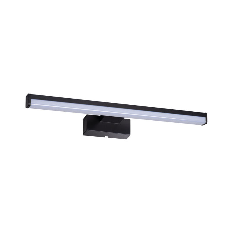 Kanlux - Réglette Murale 8W 400mm étanche IP44 Blanc / noir - Blanc Naturel 4000K