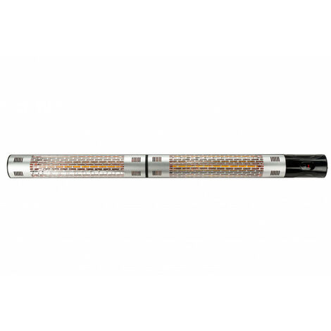 Réglette murale infrarouge aluminium - 2x1100W - IP55 - 230V - série HE