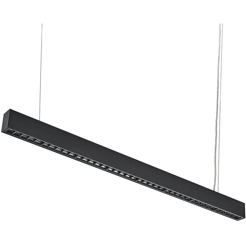 Réglette suspendue 35W 3.3 x 7 x 120 cm - Unité / Noir / Blanc Froid Silumen