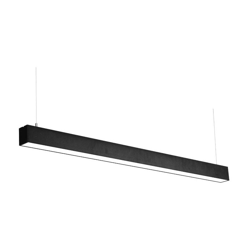Réglette Suspendue led Large 120cm 35W Noir - Blanc Chaud 2300K - 3500K - silamp