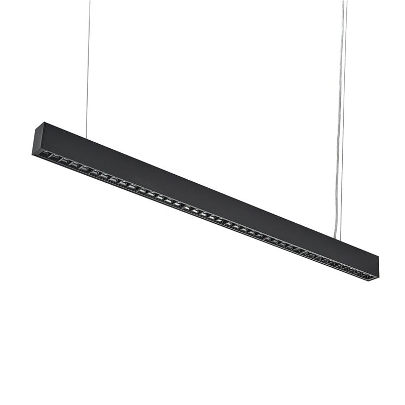 Silamp - Réglette Suspendue led 120cm 35W Noir - Blanc Froid 6000K - 8000K