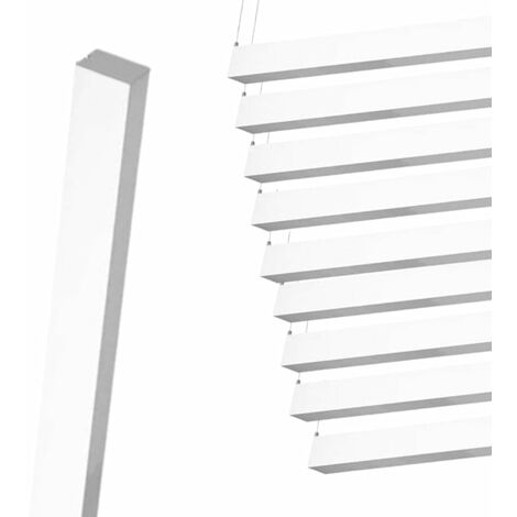 Réglette Suspendue LED Large 120cm 35W Blanc (Pack de 10) - Blan
