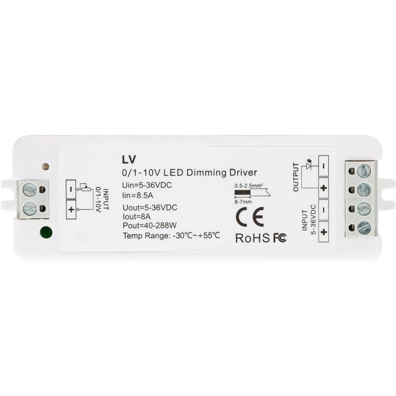 Regolatore 1-10V per Striscia led Bianco