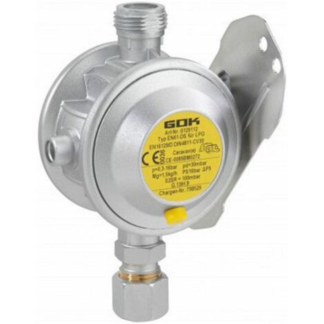 Regolatore a parete 30mbar per GPL  diam.10 mm