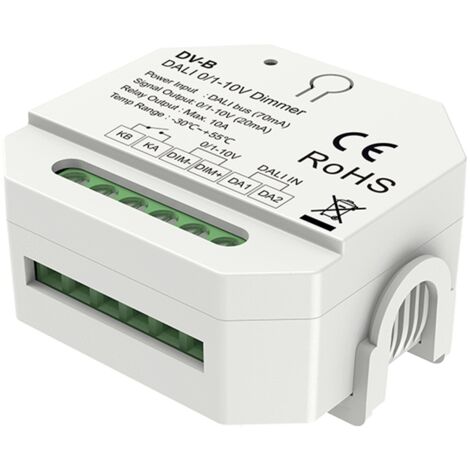 Regolatore DALI a 0/1-10V SKYDANCE DV-B per guida DIN Bianco