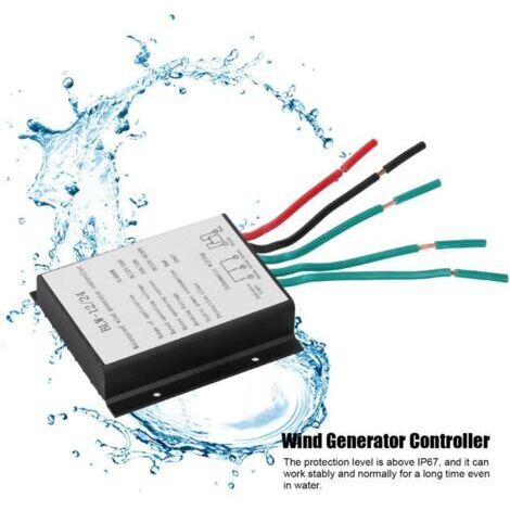 Regolatore di carica per generatore eolico 12/24V 400W, impermeabile IP67, resistente alla corrosione, con protezione impermeabile e circuito di protezione da sovracorrente.