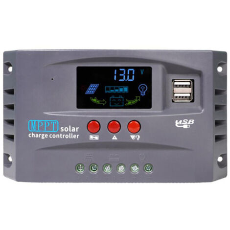 Regolatore di carica solare (50 A) con inseguimento MPPT, ricarica automatica 12 V/24 V