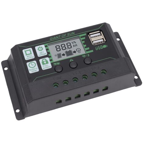 Regolatore di carica solare Caricatore per pannello fotovoltaico PWM con identificazione automatica doppia USB per l'industria 5V 100A