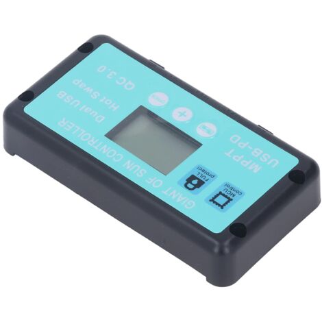 Regolatore di carica solare MPPT 12V 24V Regolatore da pannello professionale USB PD QC3.0 con display LCD per Battey 40A