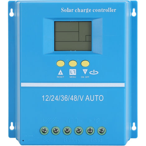 Regolatore di carica solare MPPT 60A 12/24/36/48V con schermo LCD per sistemi fotovoltaici