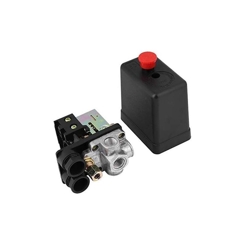Image of Regolatore di controllo della pressione del compressore d'aria Aiperq 240V 16A 90PSI-120PSI con manometri per una rapida riduzione della pressione