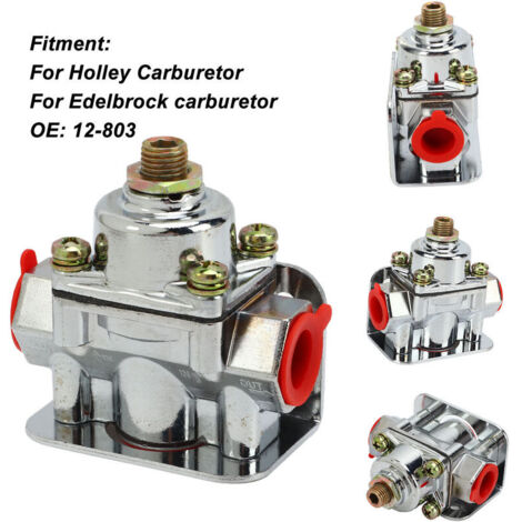 Regolatore di pressione del carburatore SJLERST da 4-1/2 a 9 PSI, porta NPT da 3/8 di pollice, lega di zinco 12-803 per Holley