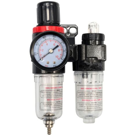 Regolatore di pressione oliatore filtro riduttore per compressore 1/4&quot anticondensa gruppo FRL 845to