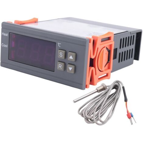 Regolatore di temperatura digitale da -99 a 400 gradi, sonda termocoppia PT100 M8, termostato integrato, interruttore 220V.