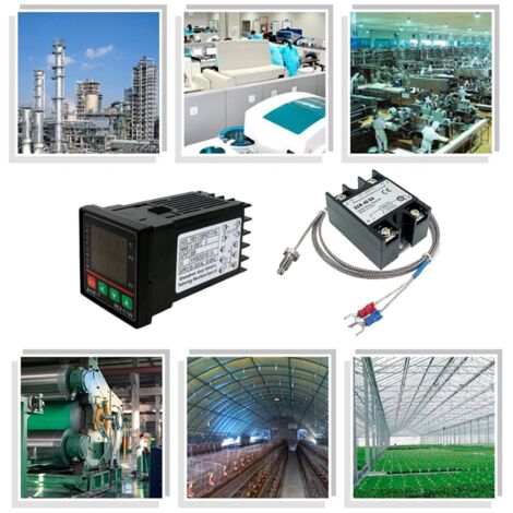 Regolatore di temperatura digitale REX-C100, kit di allarme PID da 0℃ a 1300℃, termostato digitale intelligente con uscita relè