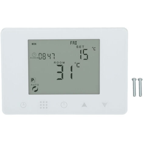 Regolatore di temperatura RF wireless Eosnow con display retroilluminato programmabile Termostato per riscaldamento elettrico intelligente