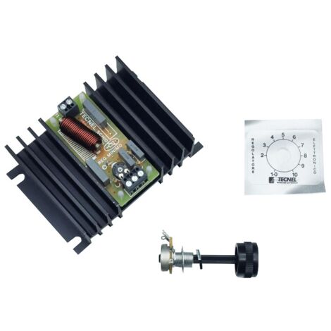 Regolatore di Tensione Tecnel con carico resistivo 2000W/230vca TE7706